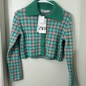 Zara, women’s crop sweater.